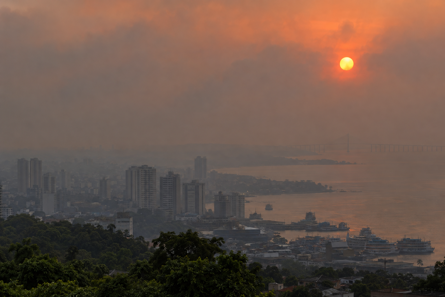 Fumaça das queimadas agrava poluição do ar no Amazonas e ameaça a saúde da população
